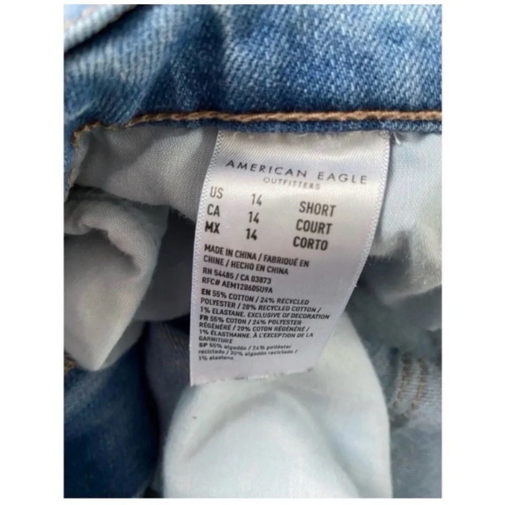 AMERICAN EAGLE Stovepipe Cuff Crop Jeans - Picture 11 of 13
